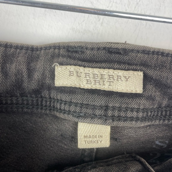 Burberry Brit Dark Smoke Westbourne Skinny Ankle Stretch Jeans Sz 27 W - Picture 5 of 15